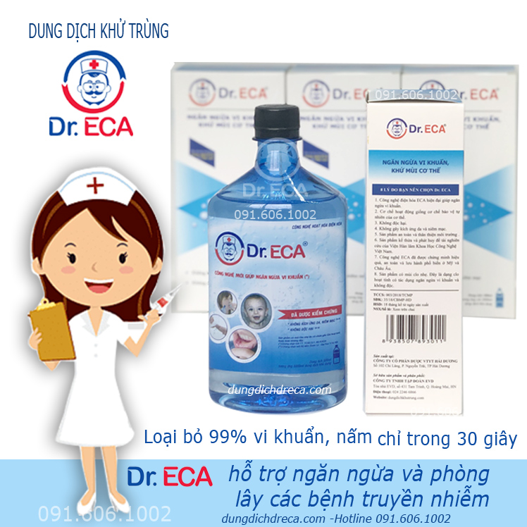 Dung dịch Dr.ECA khử khuẩn phòng bệnh truyền nhiễm